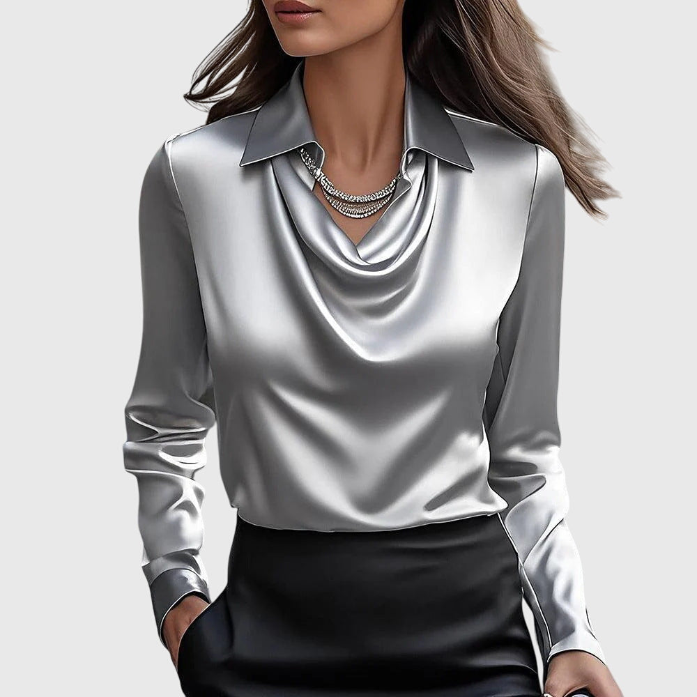 Zoe | Blusa de Satén Elegante