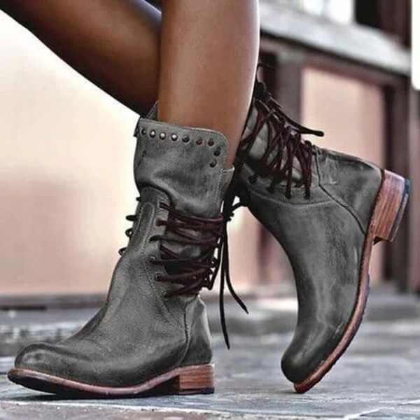 Ciss™ Botas Vintage con Cordones