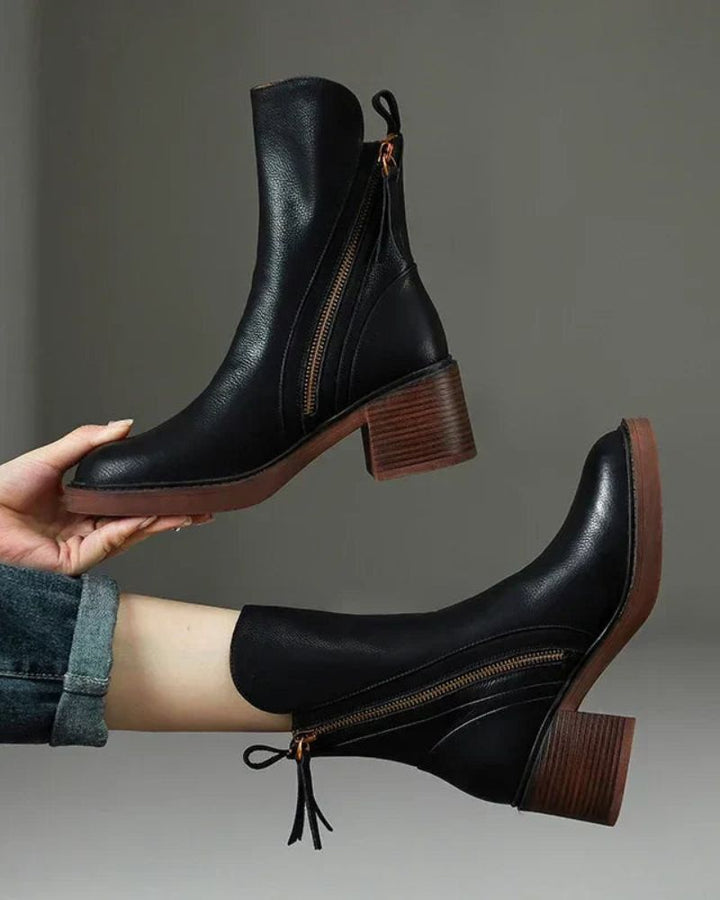 Myriam™ Botines de Cuero Premium