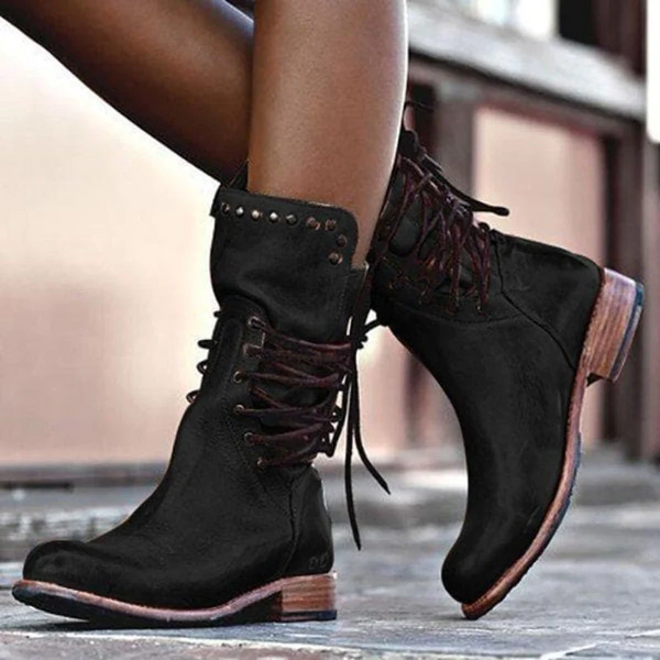 Ciss™ Botas Vintage con Cordones