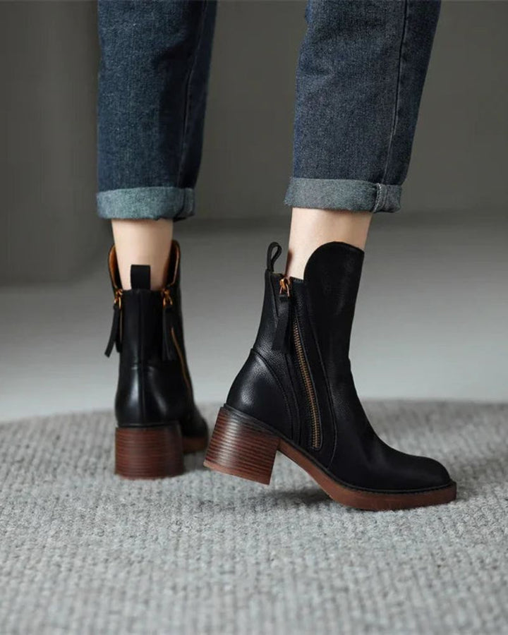 Vi™ Botas de Cuero Elegantes