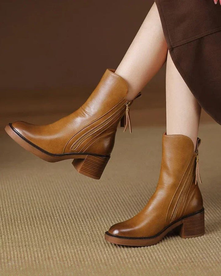 Myriam™ Botines de Cuero Premium