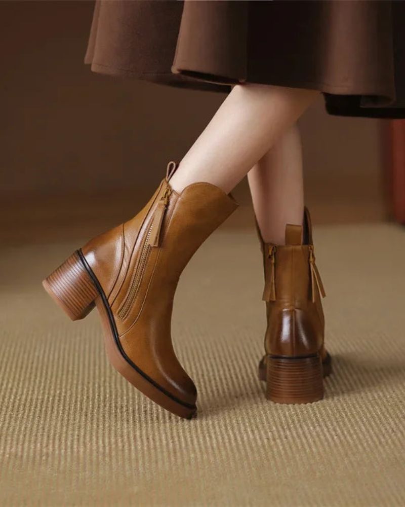 Vi™ Botas de Cuero Elegantes