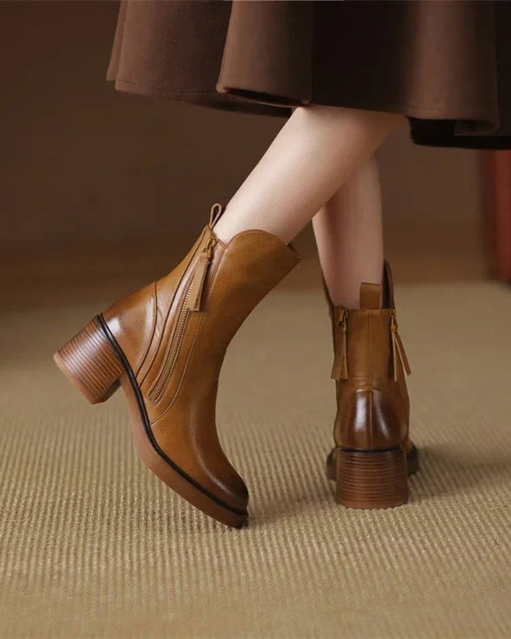 Vi™ Botas de Cuero Elegantes