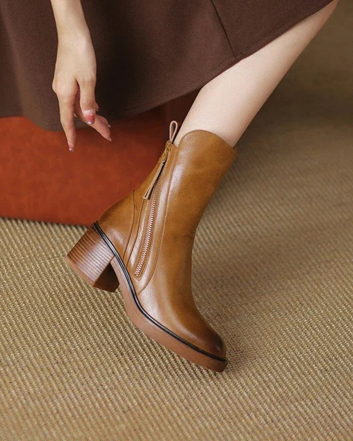 Vi™ Botas de Cuero Elegantes