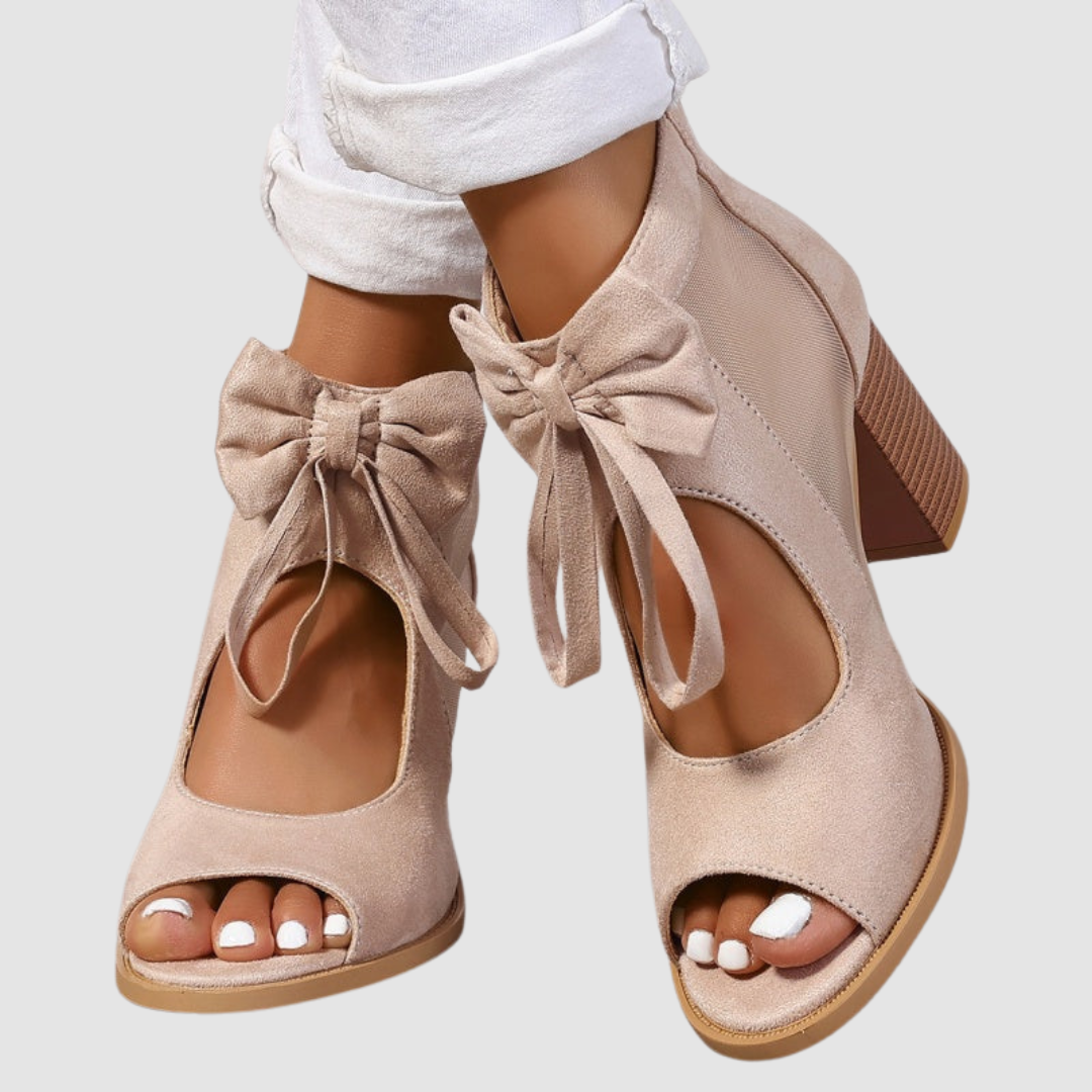 Rebecca™ Tacones Ortopédicos con Charm de Moño