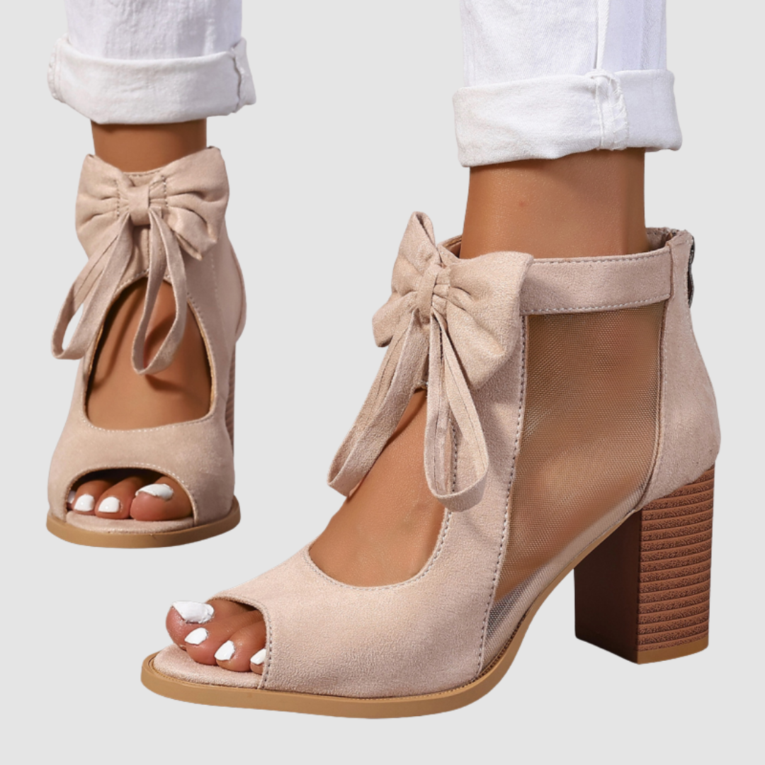 Rebecca™ Tacones Ortopédicos con Charm de Moño