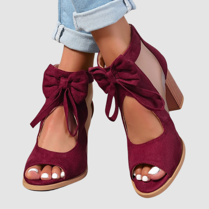 Rebecca™ Tacones Ortopédicos con Charm de Moño