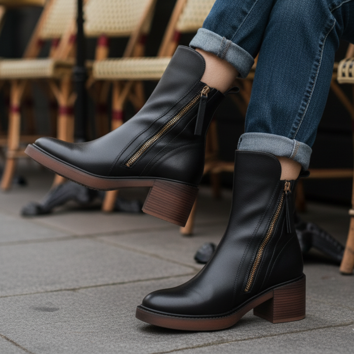Vi™ Botas de Cuero Elegantes