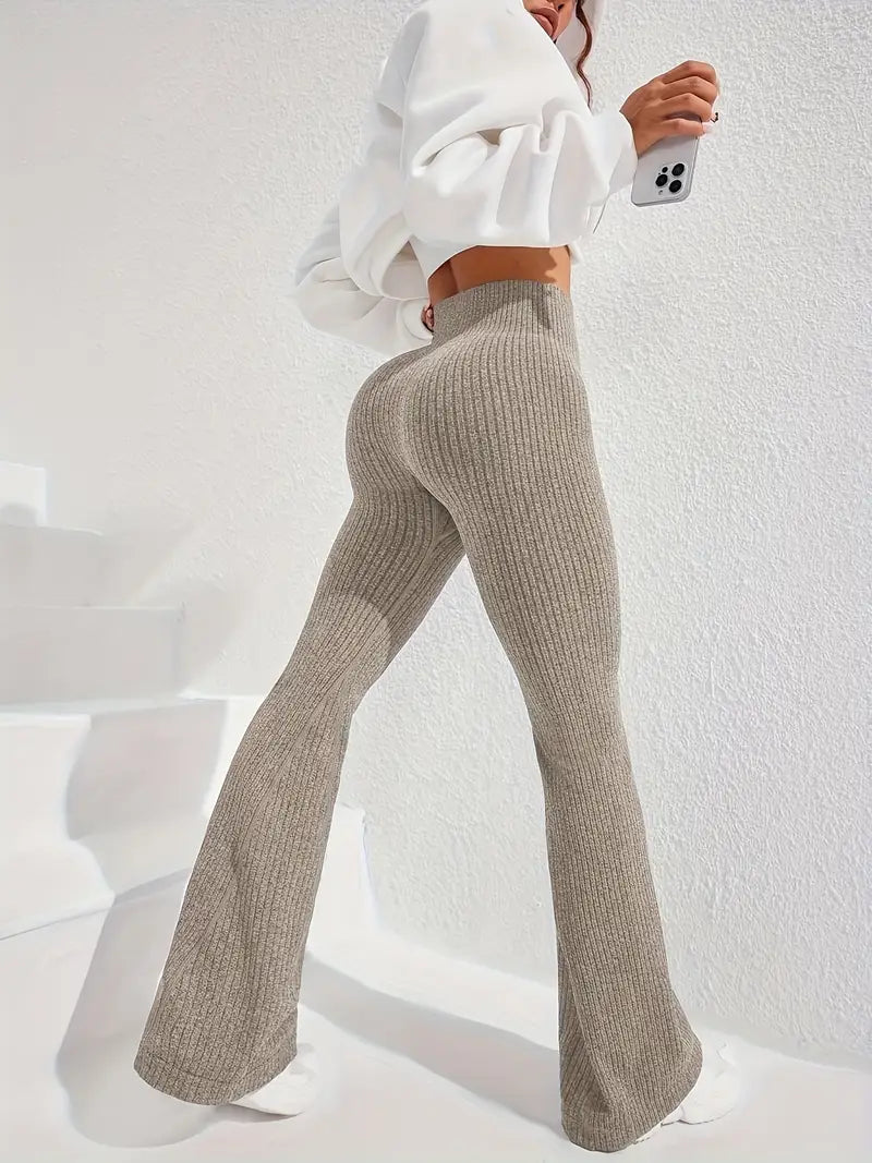 Pantalones acampanados sin costuras Elevé