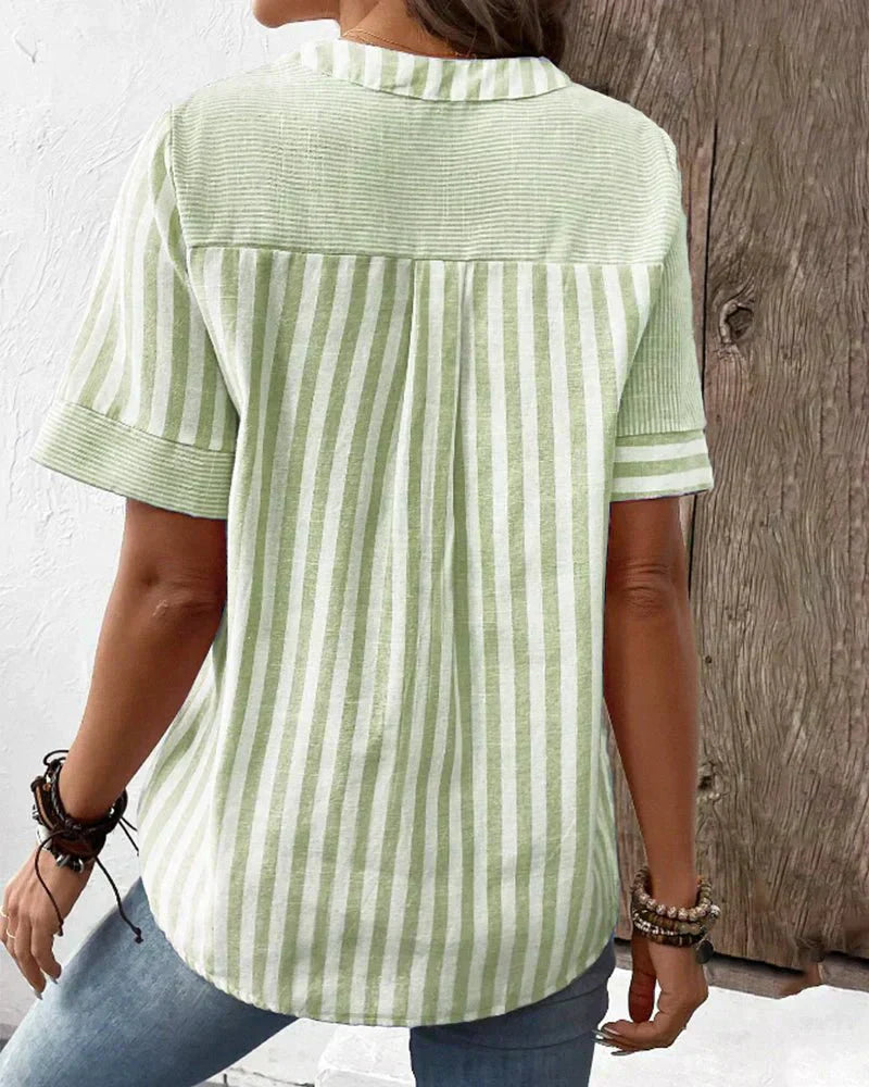 Lila | Blusa Suave a Rayas