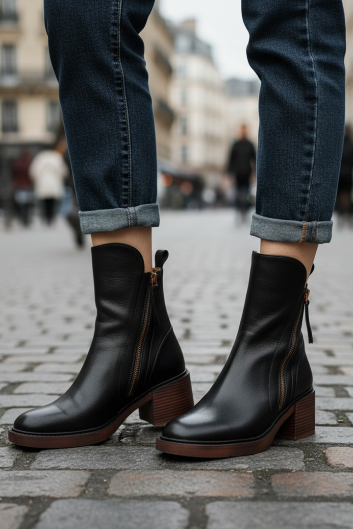 Vi™ Botas de Cuero Elegantes