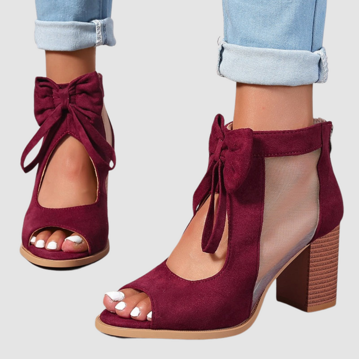 Rebecca™ Tacones Ortopédicos con Charm de Moño