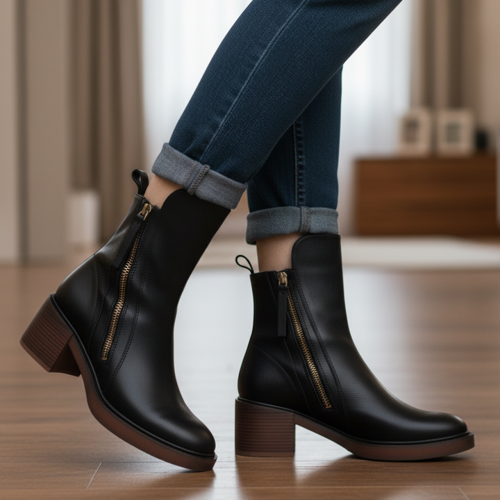Vi™ Botas de Cuero Elegantes