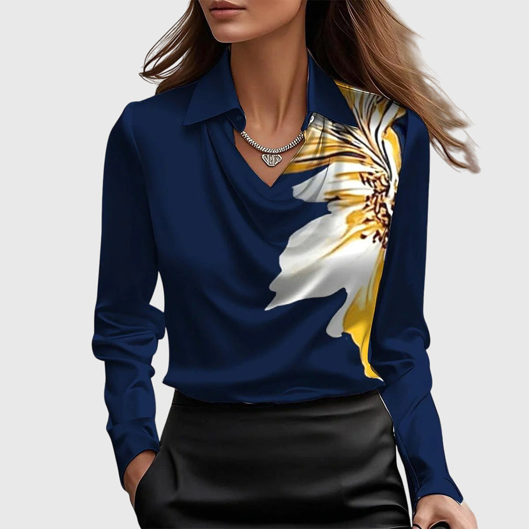Zoe | Blusa de Satén Elegante
