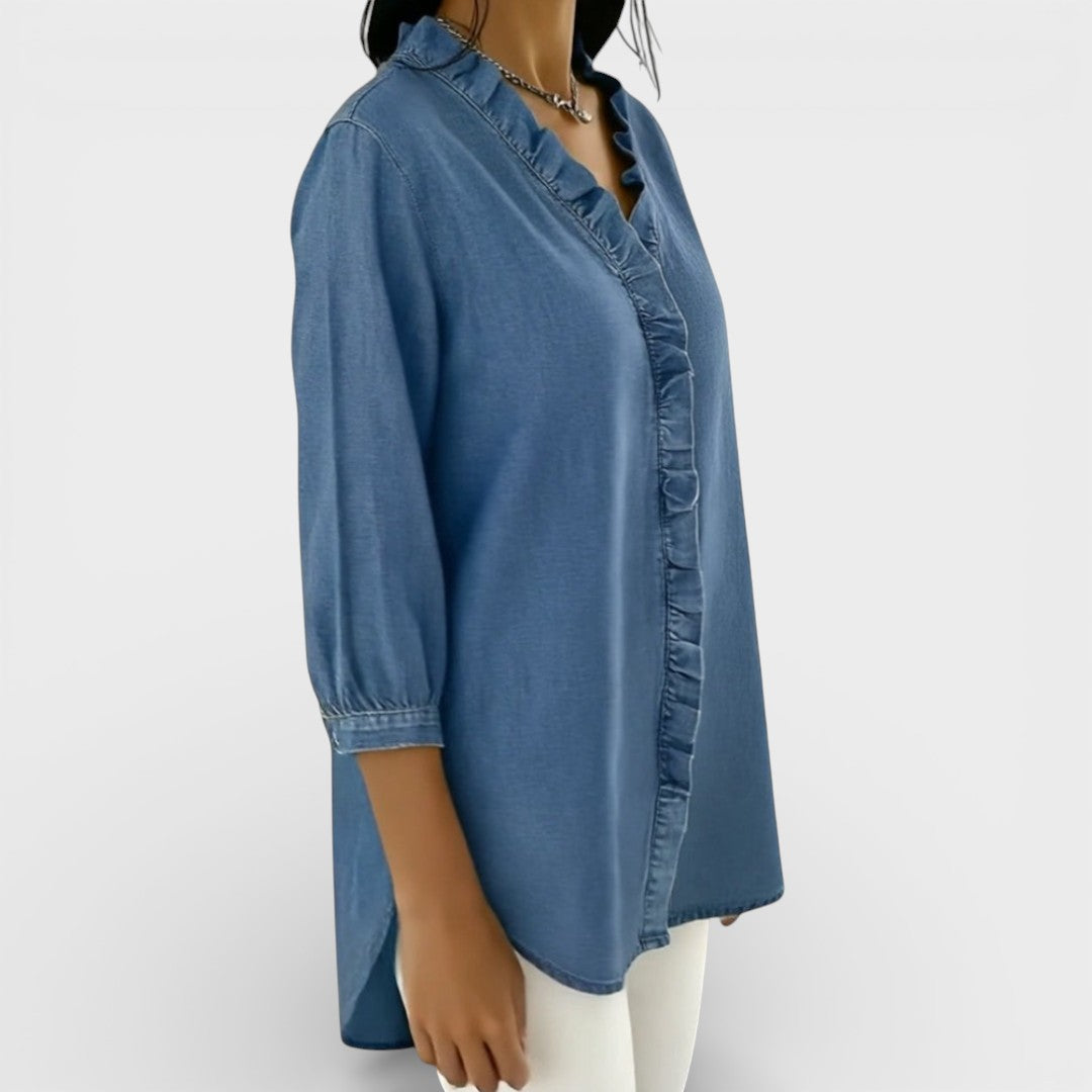Heather | Blusa Elegante de Volantes