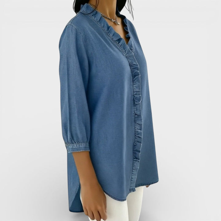 Heather | Blusa Elegante de Volantes