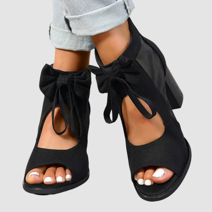 Rebecca™ Tacones Ortopédicos con Charm de Moño