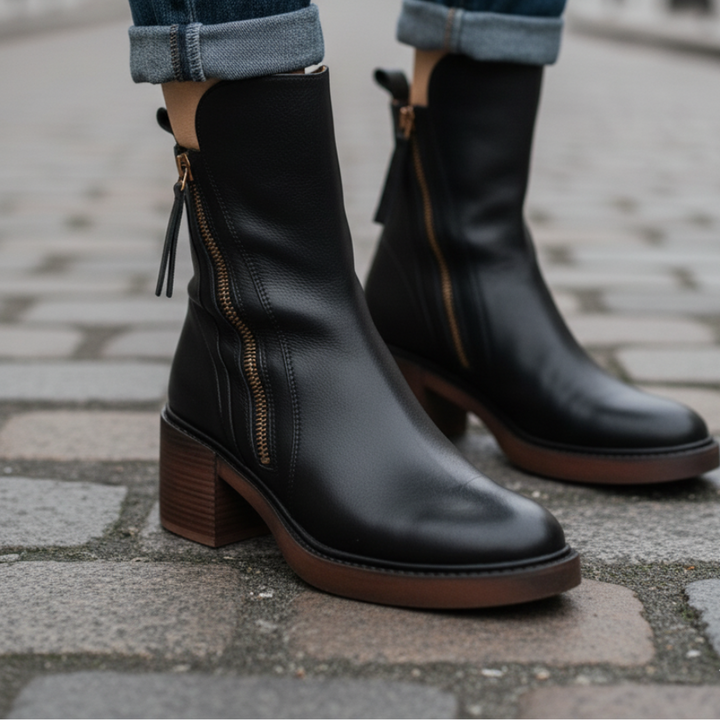 Vi™ Botas de Cuero Elegantes