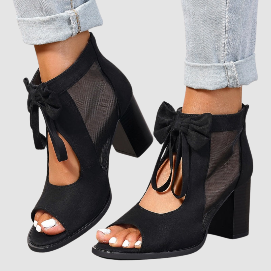 Rebecca™ Tacones Ortopédicos con Charm de Moño