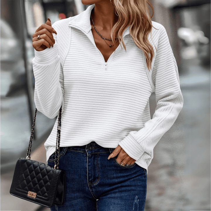 Jenica | Suéter Chic con Medio Cierre