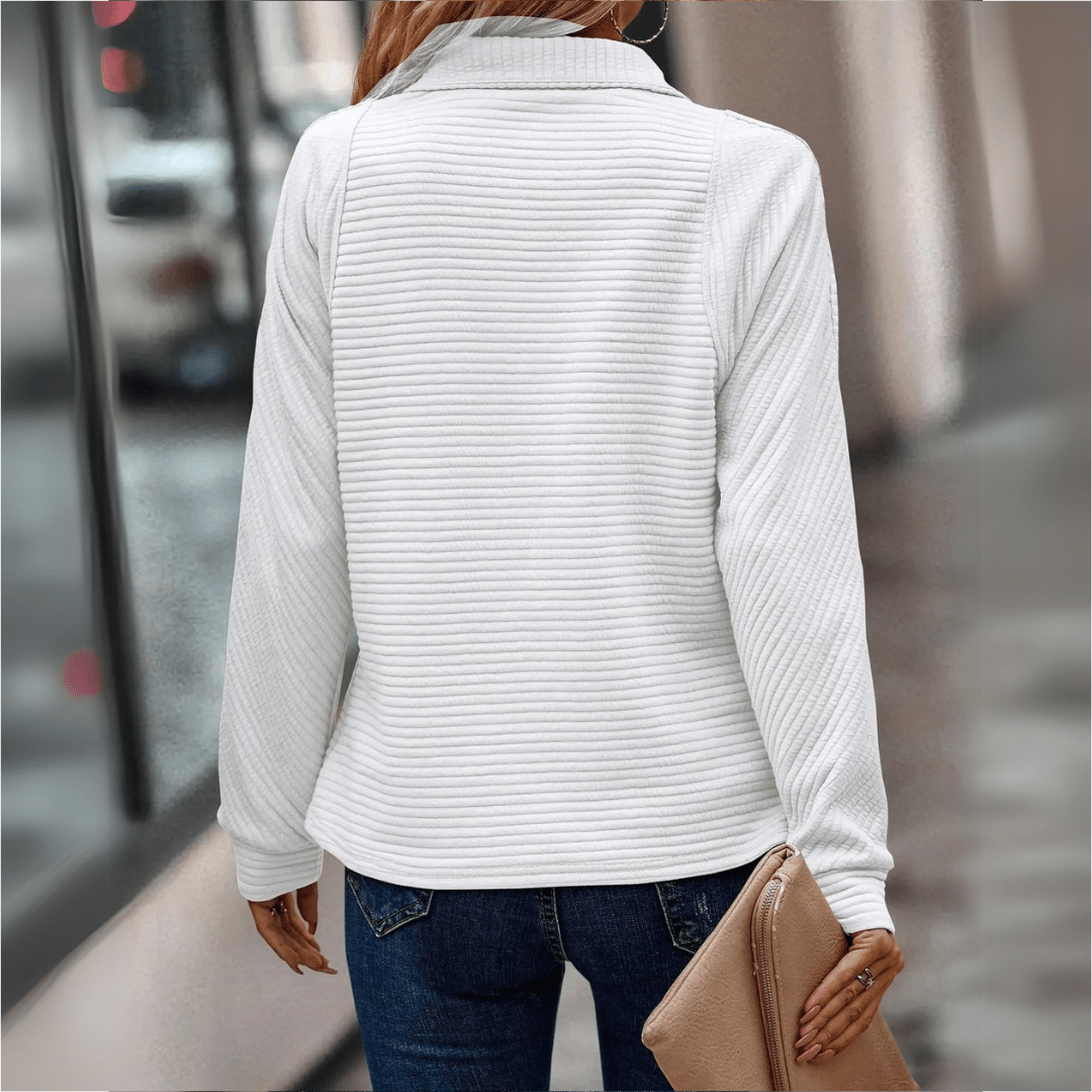 Jenica | Suéter Chic con Medio Cierre
