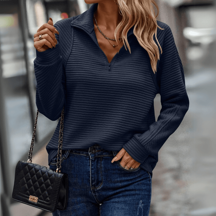 Jenica | Suéter Chic con Medio Cierre