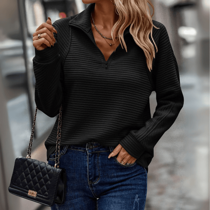Jenica | Suéter Chic con Medio Cierre