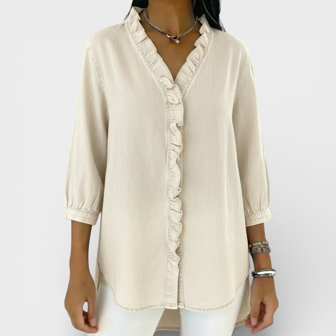 Heather | Blusa Elegante de Volantes