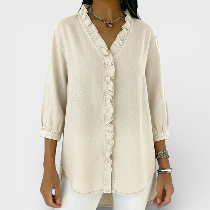 Heather | Blusa Elegante de Volantes