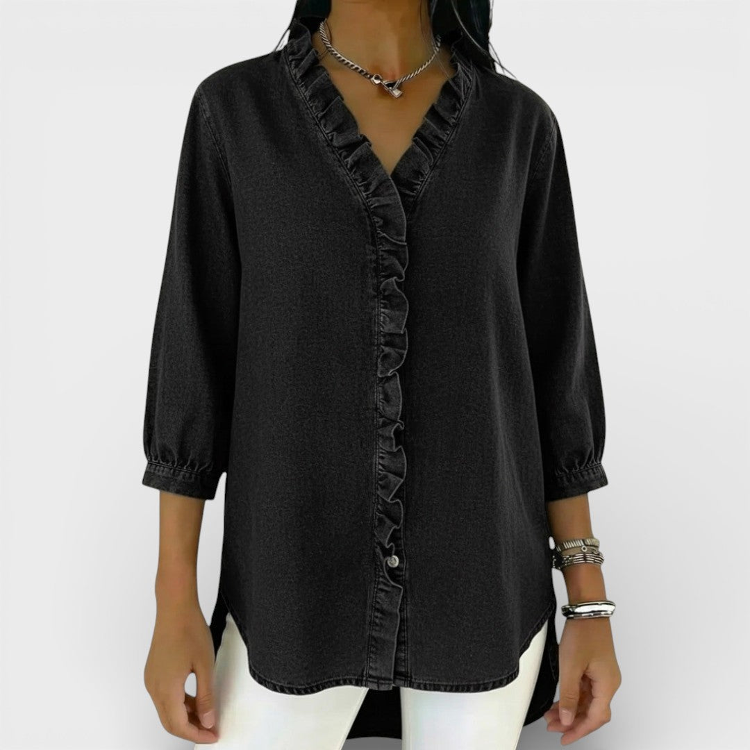 Heather | Blusa Elegante de Volantes