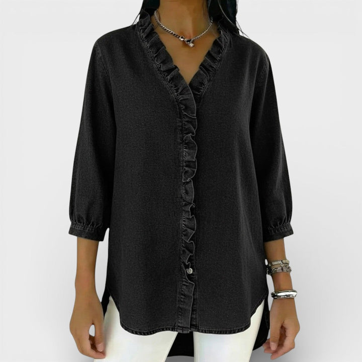 Heather | Blusa Elegante de Volantes