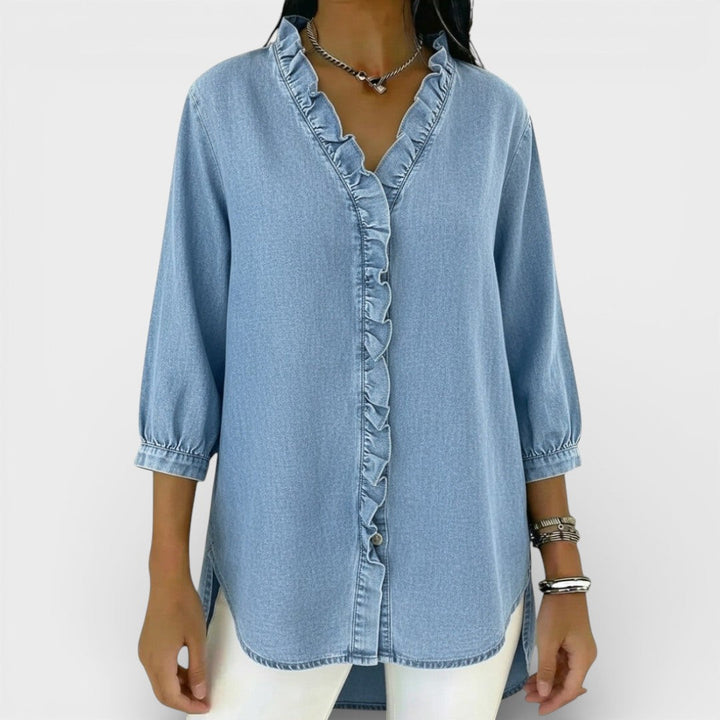 Heather | Blusa Elegante de Volantes