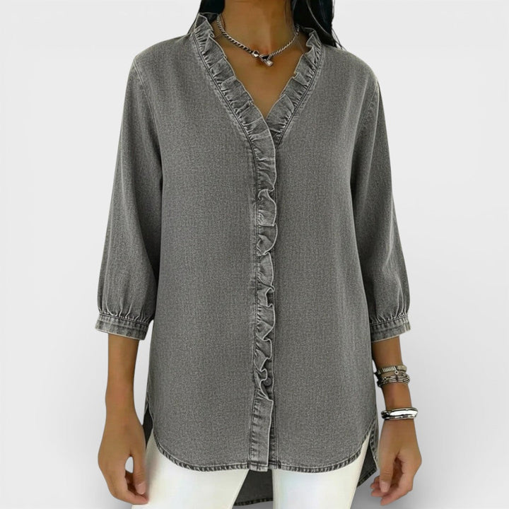 Heather | Blusa Elegante de Volantes