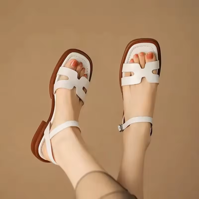 Emy™ Sandalias de Cuero Estilo Romano