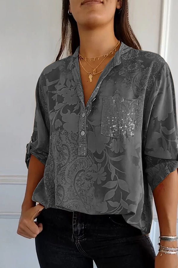 Pauline | Top Elegante de Lentejuelas