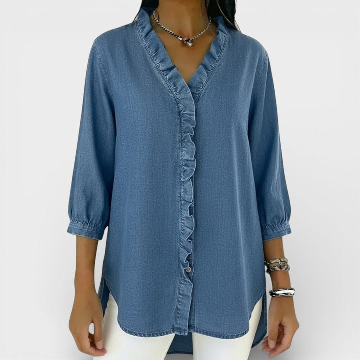Heather | Blusa Elegante de Volantes