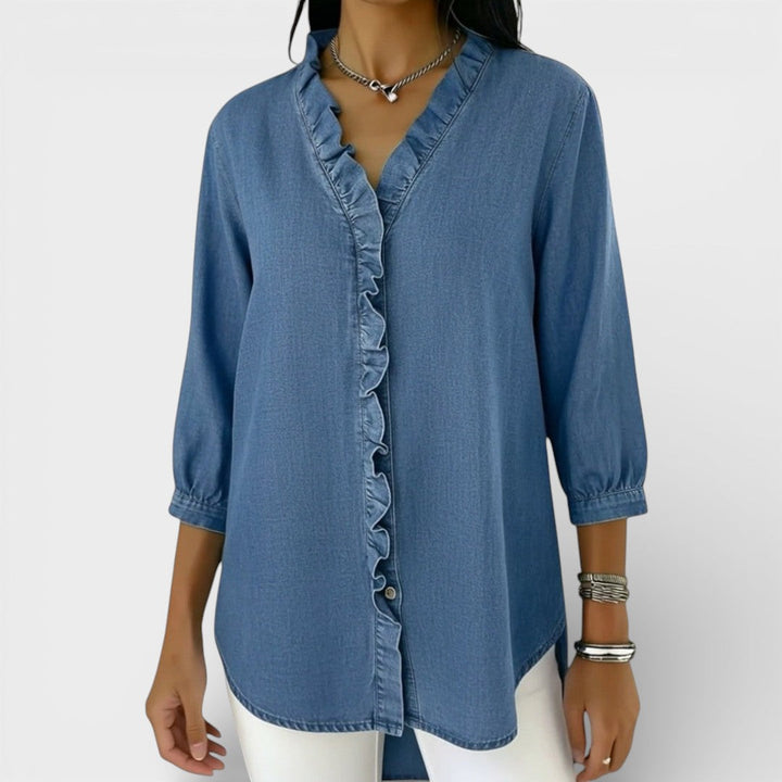 Heather | Blusa Elegante de Volantes