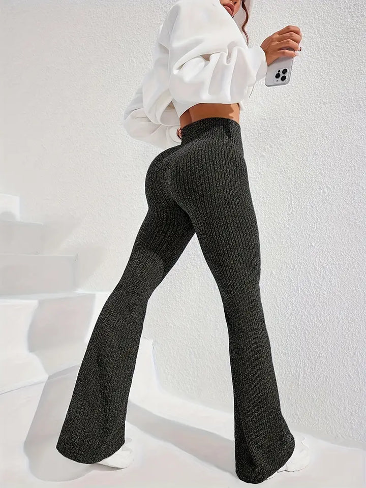 Pantalones acampanados sin costuras Elevé