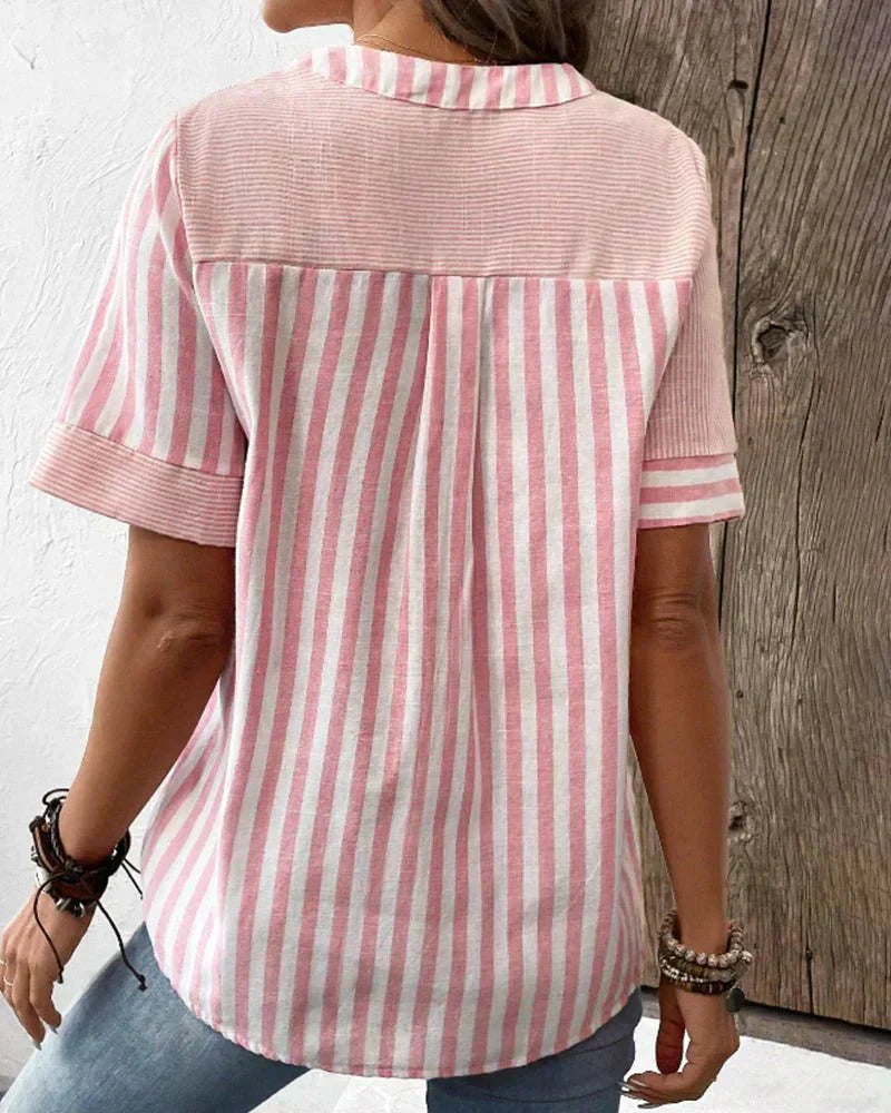 Lila | Blusa Suave a Rayas