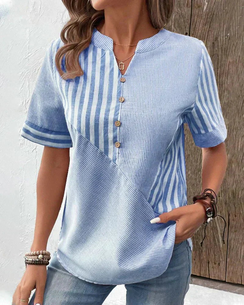 Lila | Blusa Suave a Rayas