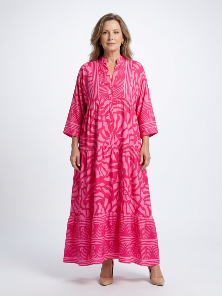 Marielle | Vestido Midi Abotonado
