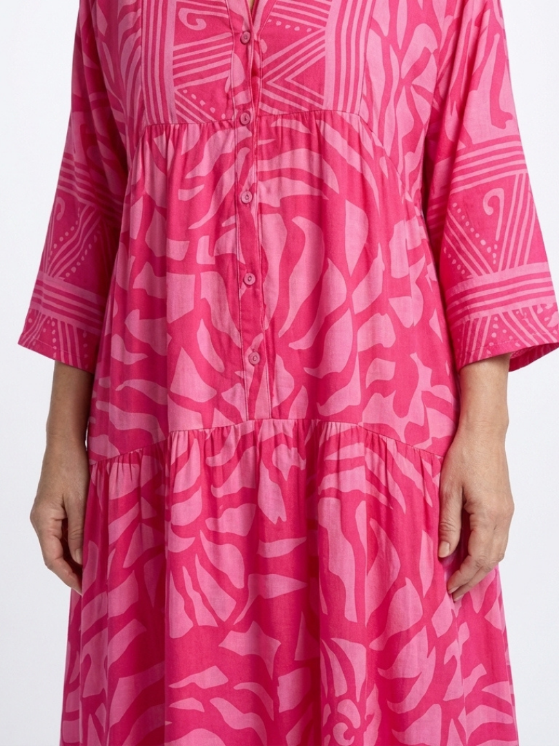 Marielle | Vestido Midi Abotonado