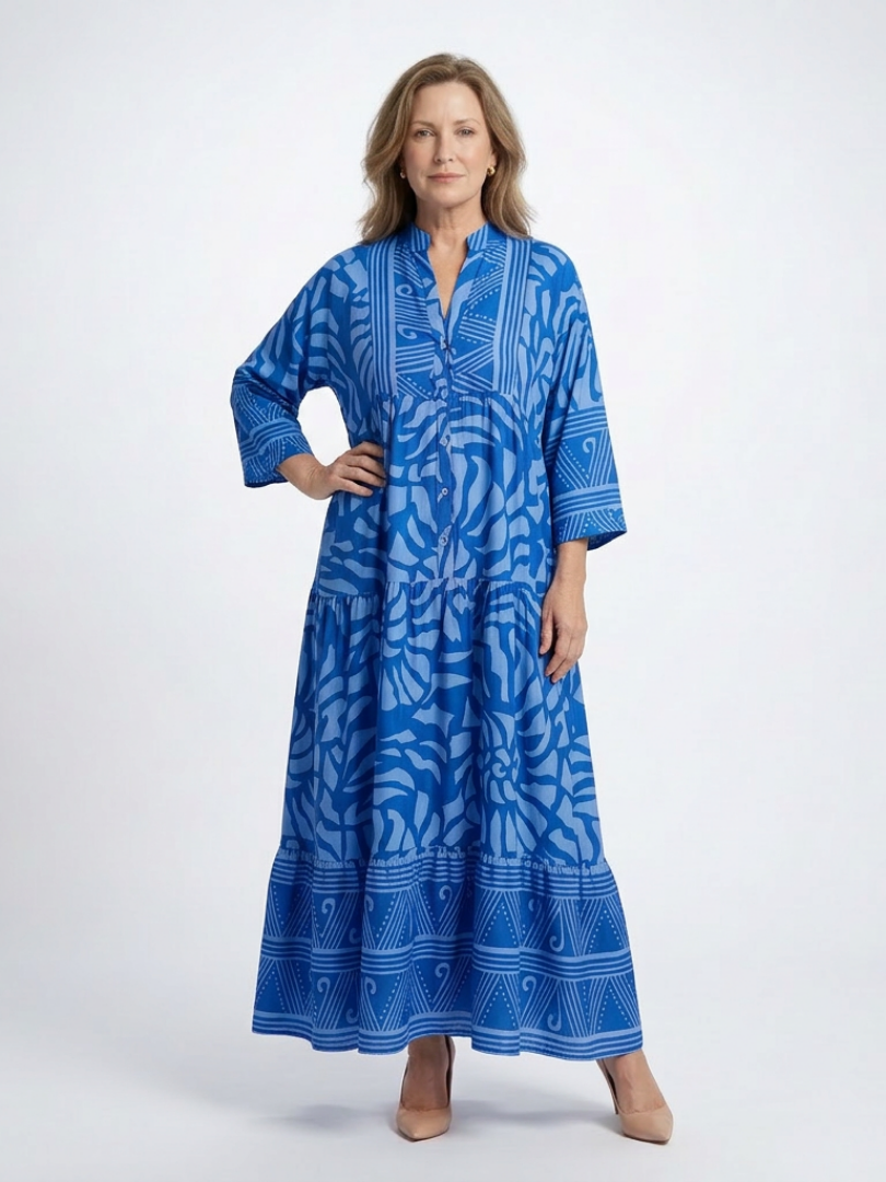 Marielle | Vestido Midi Abotonado