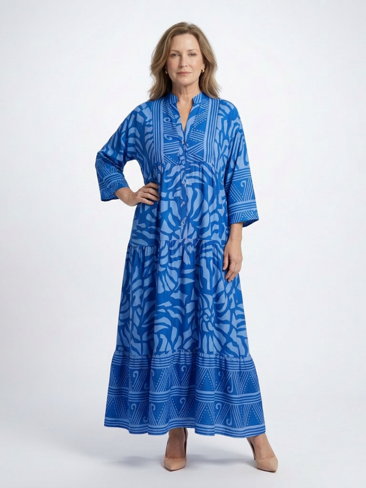 Marielle | Vestido Midi Abotonado