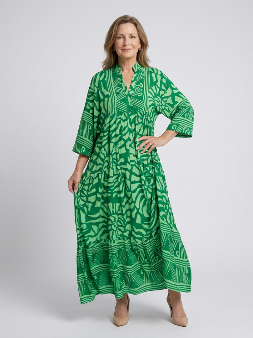 Marielle | Vestido Midi Abotonado