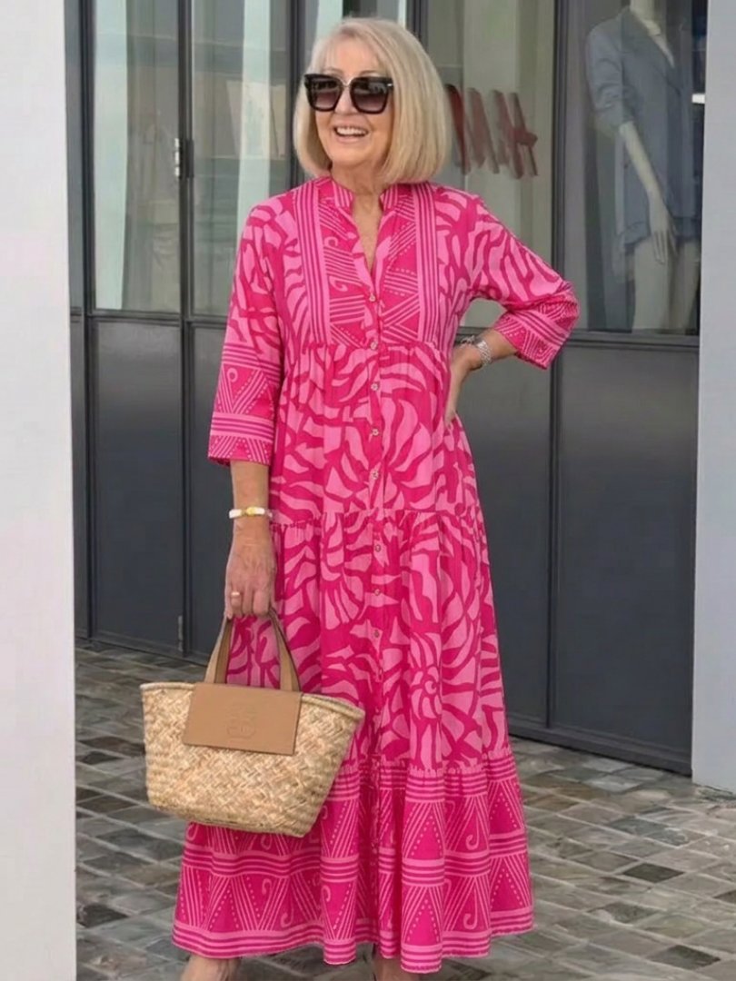 Marielle | Vestido Midi Abotonado